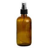 Earth'sAromatique AmberGlassBottle with BlackFineMistSprayer 8oz