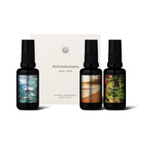 ActiveHumans MiniTrio SeaSalt,VanillaCoconut&RoseNeroli Box&Bottles