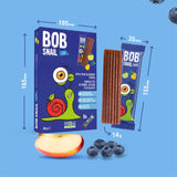 Bob Snail Dehydrated Fruit Stripes Apple-Pear-Blueberry Size