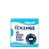 Package of Change Toothpaste - Travel Size - Bubblegum 25 Tablets - 19g