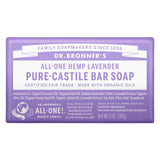 Bar of Dr. Bronner's Pure Castile Bar Soap Lavender 140g