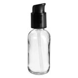 Earth'sAromatique ClearGlassBottle with BlackTreatmentPump 2oz