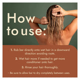 Good Juju Dry / Curly Hair Conditioner Bar Use