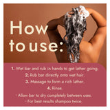 Good Juju Oily / Fine Hair Shampoo Bar Use