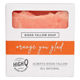 Bar of High Q Tallow Bison Tallow Orange You Glad 120g