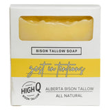 Bar of High Q Tallow Bison Tallow Soap Zest Intentions 120g