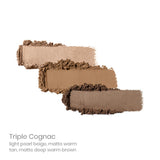 Swatch of Jane Iredale PurePressed Eyeshadow Trio Triple Cognac