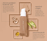 Bottle of Jane Iredale Skintuition SPF 30 Radiance-Boosting Liquid Foundation Information