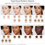 Jane Iredale Skintuition SPF 30 Radiance-Boosting Liquid Foundation Match Chart