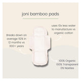 Joni Bamboo Regular Pads Information