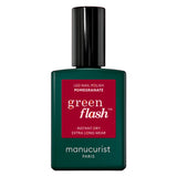 Bottle of Manucurist Semi-Permanent LED Green Flash - Pomegranate 15mL