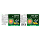 Natural Factors Bromelain Extra Strength - Pineapple Source 500 mg 180 Vegetarian Capsules Label