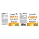 Natural Factors RegenerLife Magnesium Threonate 667mg Label