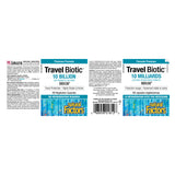 Natural Factors Travel Biotic BB536 10 Billion Live Probiotic Cultures 60 Vegetarian Capsules Label