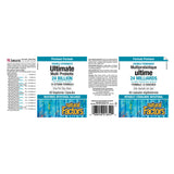 Natural Factors Ultimate Multi Probiotic Double Strength 24 Billion Live Probiotic Cultures Label