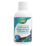 Bottle of Nature's Way Calcium & Magnesium Citrate w/ K2 & Collagen Blueberry Flavour 500ml
