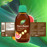 Nature's Way Omega-3 Plant + D Grapefruit Tangerine Label