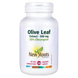 Bottle of New Roots Olive Leaf Extract 500mg 120 Vegetable Capsules