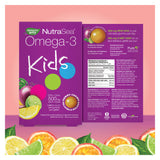NutraSea Omega-3 Kids EPA + DHA 500mg Tropical Citrus Flavour 30 Gummies Information