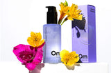 OM Organics Palmarosa + Ylang Ylang Awaken Massage Oil with Box & Flowers