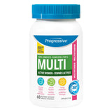 Bottle of Progressive Multi For Active Women New Reformulated 60 Vegetable Capsules
