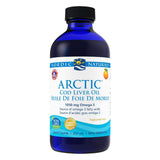 Bottle of Nordic Naturals Arctic Cod Liver Oil Orange Flavour 237ml