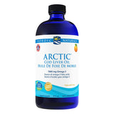 Bottle of Nordic Naturals Arctic Cod Liver Oil Orange Flavour 473ml