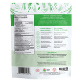 Package Back of Organic Traditions Barley Grass Juice Powder