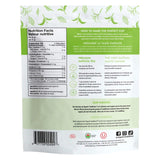 Package Back of Organic Traditions Premium Matcha Tea