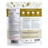 Back of Organic Sprouted Chia & Flax Seed Powder 227g