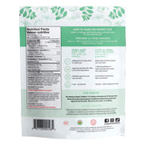 Back of Organic Yerba Mate Mint Latte with Matcha & Probiotics 150g