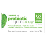 Box of Prairie Naturals Cultured Care® Probiotic Gum Spearmint Peppermint 8 Pieces