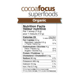 Prairie Naturals Organic CocoaFocus SuperFoods Information