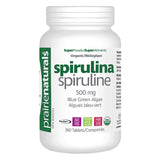 Bottle of Prairie Naturals Organic Spirulina 360 Tablets