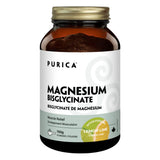 Bottle of Purica Effervescent Magnesium Bisglycinate Lemon-Lime Powder 150g