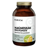 Bottle of Purica Effervescent Magnesium Bisglycinate Lemon-Lime Powder 300g
