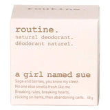 Package of Routine. A Girl Named Sue Deodorant 58g