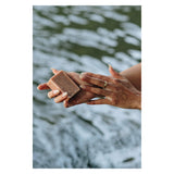 SKWÁLWEN BOTANICALS Tewin’xw Cranberry Rose Cleansing Facial Bar Texture