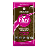 Bar of Zazubean FLIRT Raspberry & Cherry 85g
