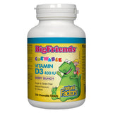 Bottle of Natural Factors Big Friends® Chewable Vitamin D3 400 IU (Berry Bunch Flavour) 250 Chewable Tablets