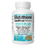 Bottle of Natural Factors Glutathione LipoMicel Matrix 300mg 60 Softgels