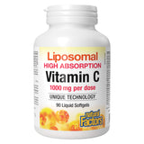 Bottle of Natural Factors Liposomal High Absorption Vitamin C 1000mg 90 Liquid Softgels