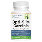 Bottle of Optimum Health Vitamins Opti-Slim Garcinia 200 Capsules