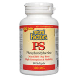 Bottle of Natural Factors PS Phosphatidylserine 100 mg 60 Softgels
