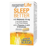 Box of Natural Factors RegenerLife Sleep Better 60 Tri-Layer Tablets