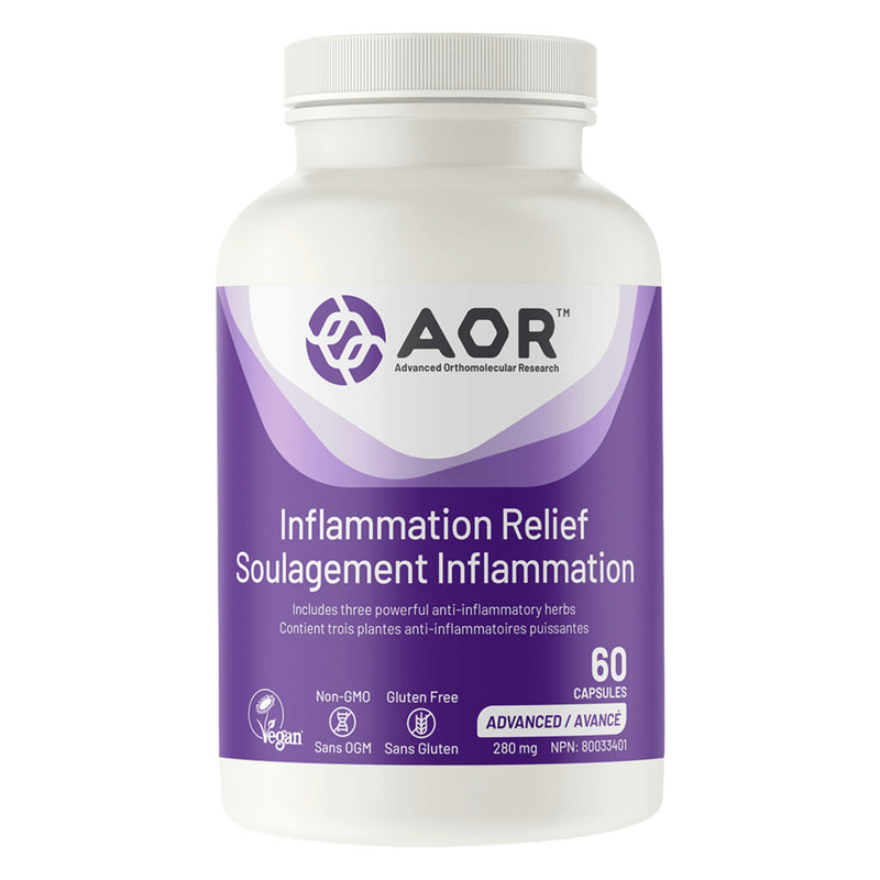 Bottle of AOR Inflammation Relief 60 Capsules
