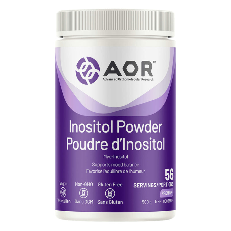 Bottle of AOR Inositol Powder 500g
