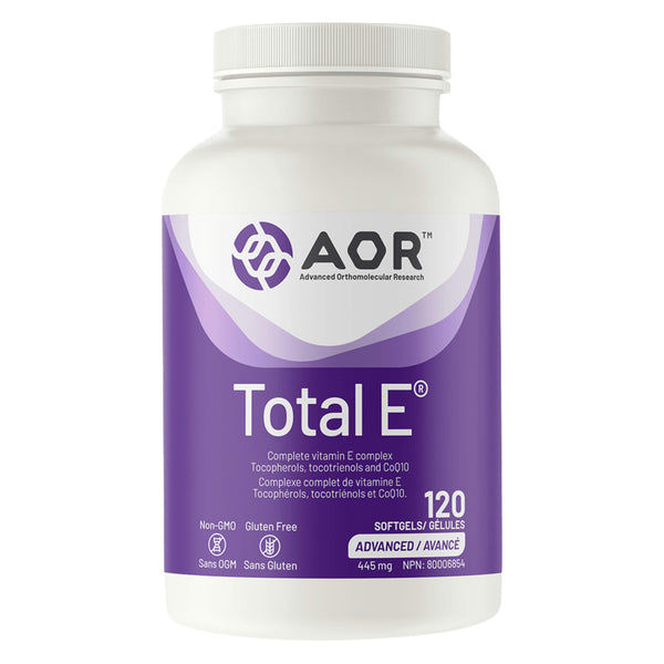 Bottle of AOR Total-E 445mg 120 Capsules

