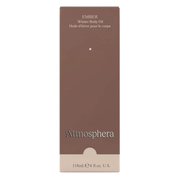 Box of Atmosphera Ember - Cold Climate Body Oil infused with Cinnamon + Orange Peel 118ml 

