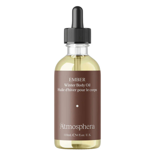 Dropper Bottle of Atmosphera Ember - Cold Climate Body Oil infused with Cinnamon + Orange Peel 118ml 
